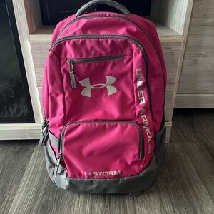 pink under armer backpack